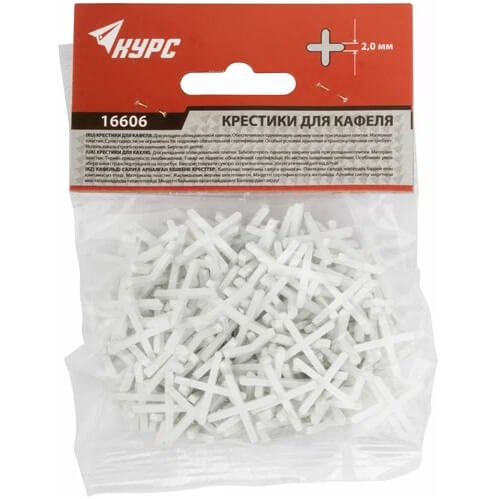 Крестики для кафеля КУРС 16606 2,0 200 шт от магазина ЛесКонПром.ру