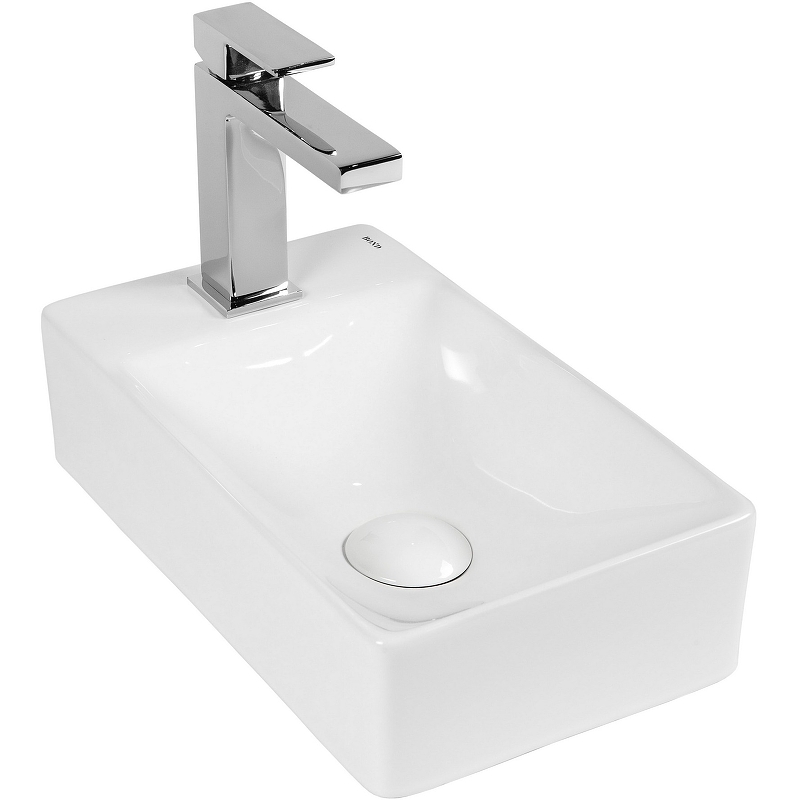 Раковина Bond 38 L S12-380L Белая глянцевая от магазина ЛесКонПром.ру