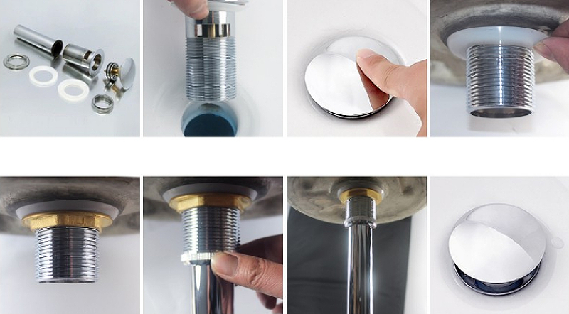 Донный клапан CeramaLux RD001 с переливом от магазина ЛесКонПром.ру