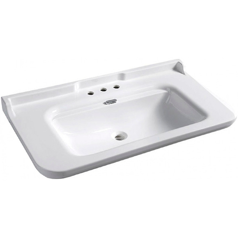 Раковина Kerasan Waldorf 120 4144K1bi/cr*3 Белая от магазина ЛесКонПром.ру