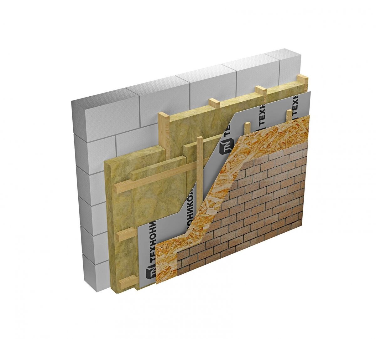 Каменная вата ТЕХНОНИКОЛЬ Техноблок Стандарт 1200х600х100 мм, 6 шт от магазина ЛесКонПром.ру