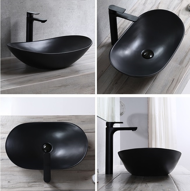 Раковина-чаша CeramaLux 61 7811AMB Черная матовая от магазина ЛесКонПром.ру