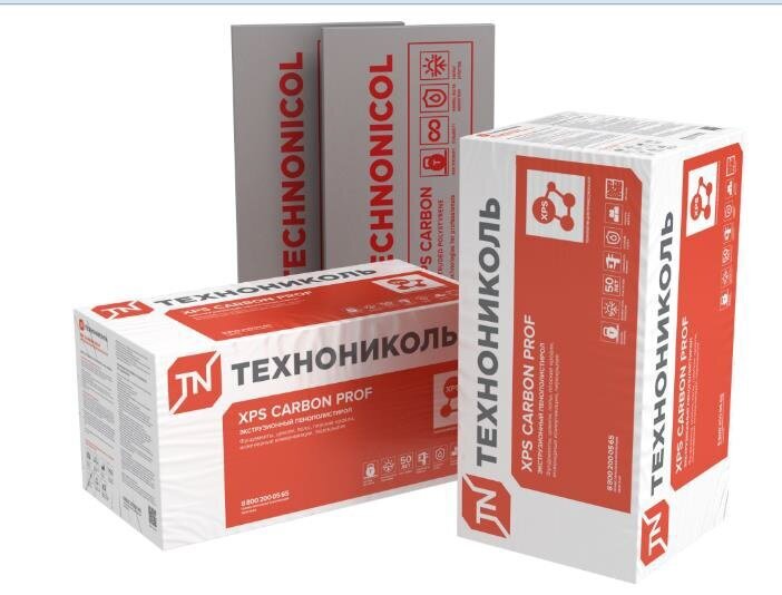Экструзионный пенополистирол (XPS) ТЕХНОНИКОЛЬ Carbon Prof 1180х580х40 мм, L-кромка, 10 шт от магазина ЛесКонПром.ру