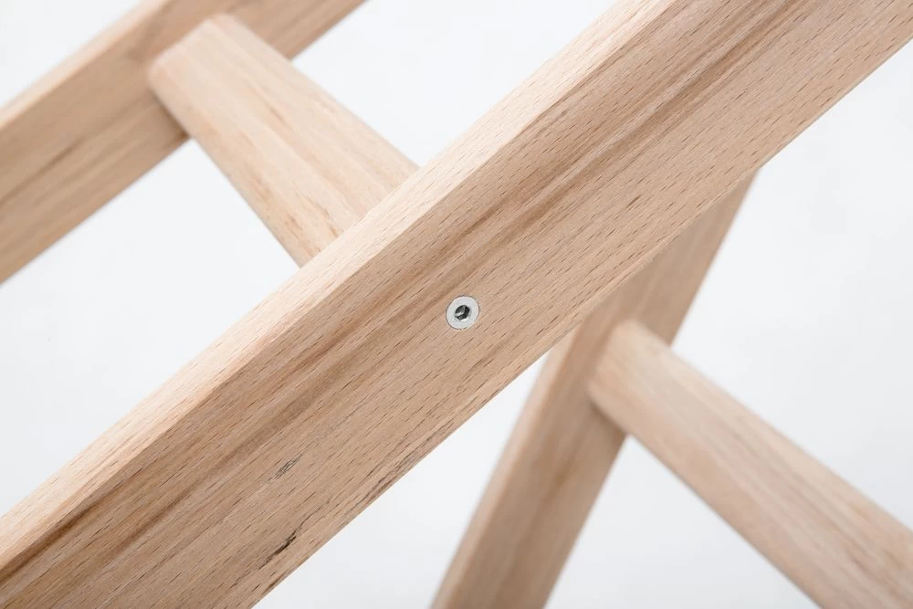 Стремянка двухсторонняя деревянная с перекладинами Hoz-Block Маляр 2х9 ступеней (арт. СДДМ-9) от магазина ЛесКонПром.ру