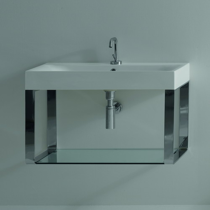 Раковина Kerasan Cento 70 353201*1 Белая от магазина ЛесКонПром.ру