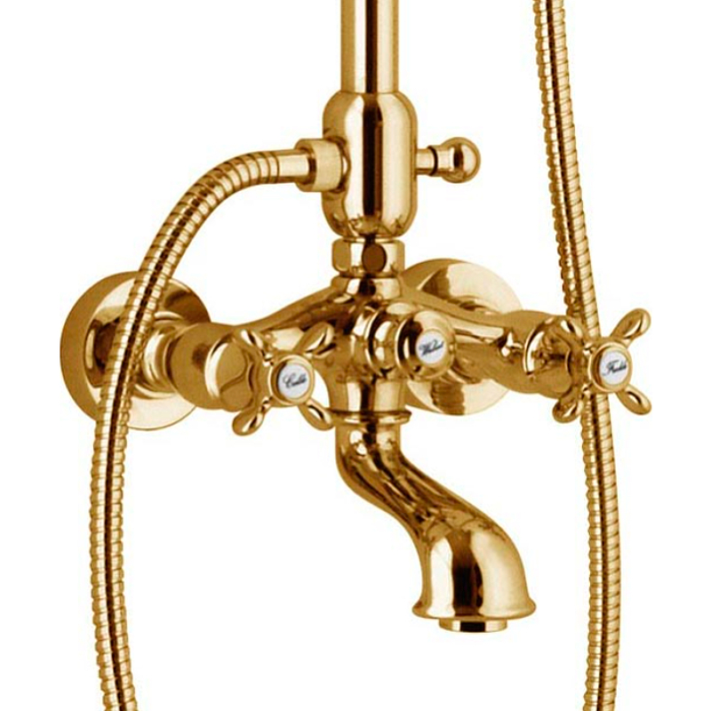 Душевая система Webert Ottocento OT721208010 Золото от магазина ЛесКонПром.ру