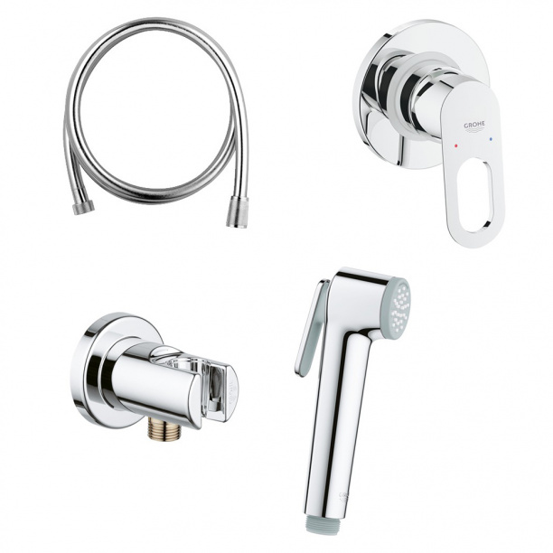 Гигиенический душ GROHE BauLoop встраиваемый хром от магазина ЛесКонПром.ру