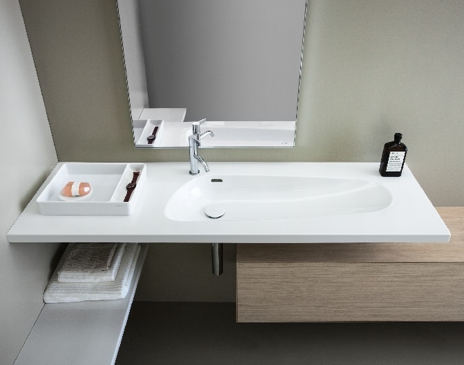 Раковина Laufen Palomba 120 8.1480.6 Белая от магазина ЛесКонПром.ру