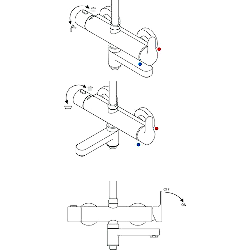 Душевая система Ravak DS X07P642 Хром от магазина ЛесКонПром.ру
