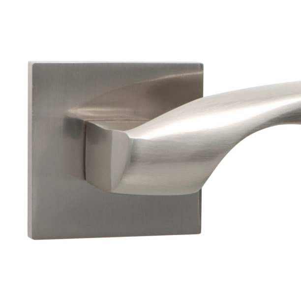 Ручки дверные NEODECO Chamomile EN никель от магазина ЛесКонПром.ру