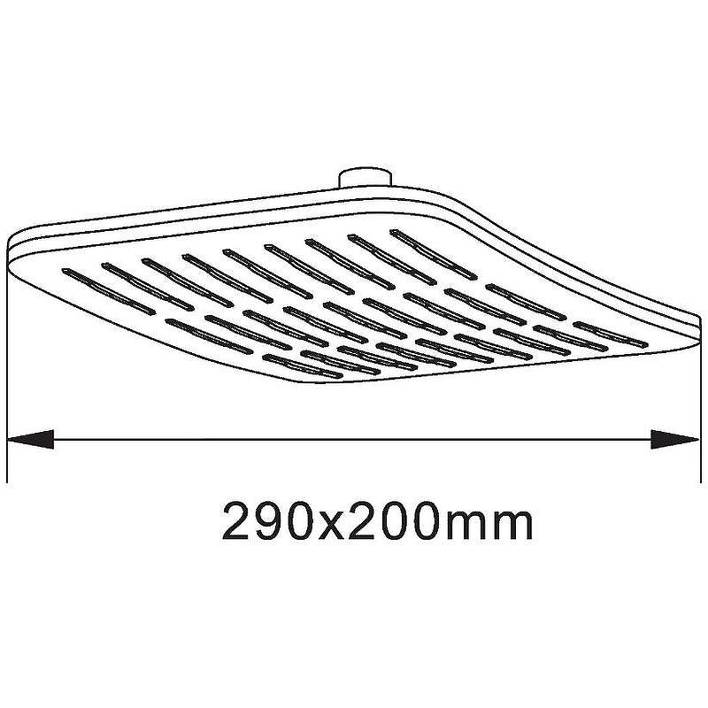 Верхний душ Orange S10TS Хром от магазина ЛесКонПром.ру