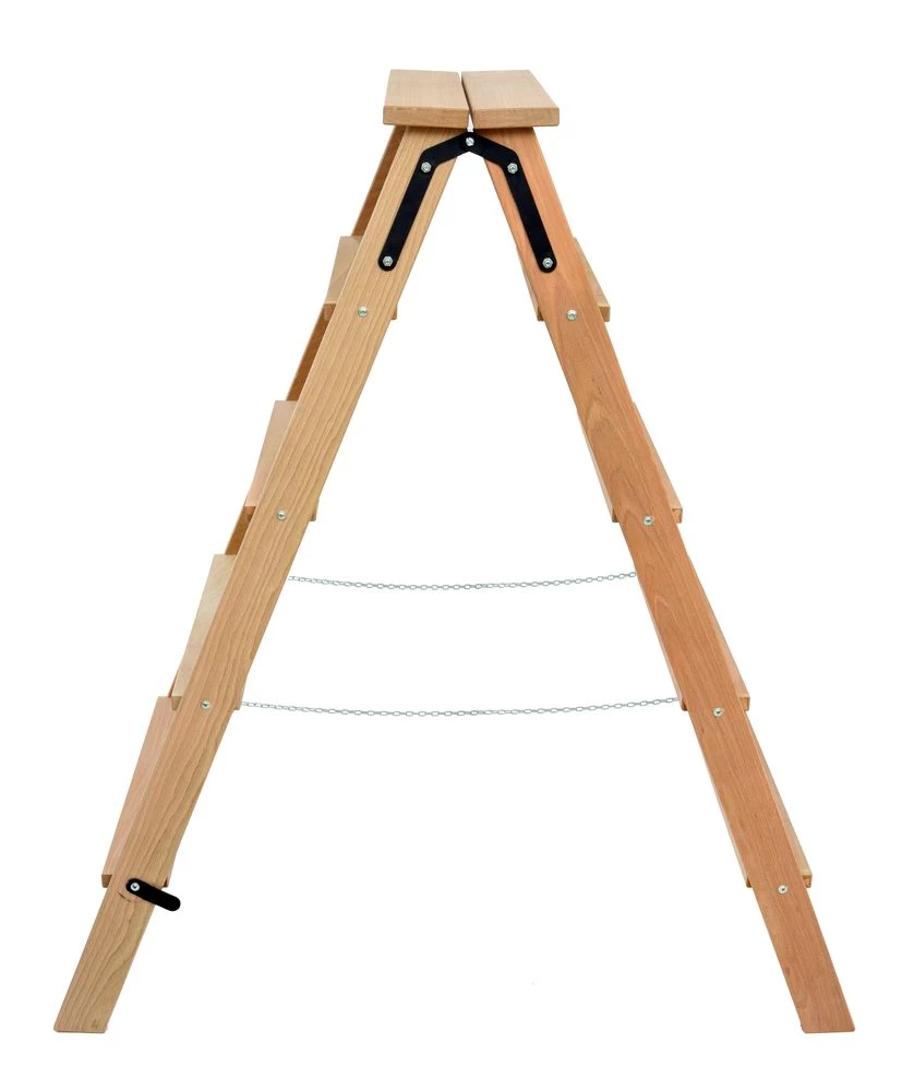 Стремянка двухсторонняя деревянная со ступенями Hoz-Block Штукатур 2x5 ступеней (арт. СДДШ-5) от магазина ЛесКонПром.ру