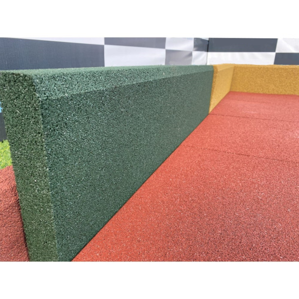 Бордюр резиновый зеленый 100х25х5 см от магазина ЛесКонПром.ру