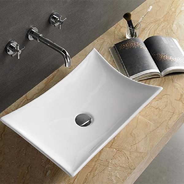 Раковина CeramaLux 57 7701B Белая от магазина ЛесКонПром.ру