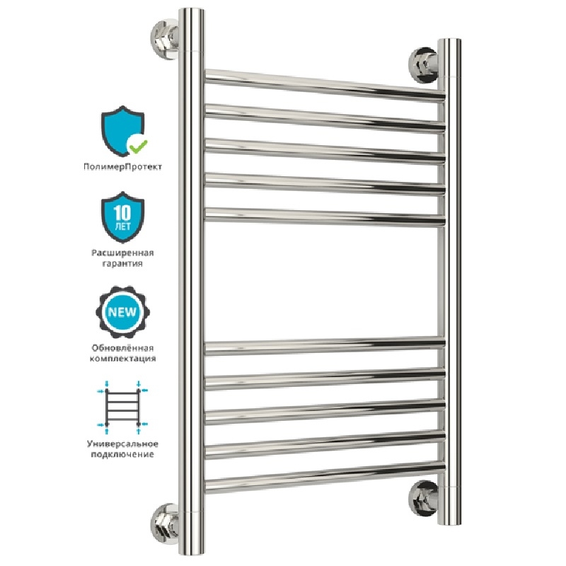 Водяной полотенцесушитель Сунержа Богема+ 600х400 Хром от магазина ЛесКонПром.ру