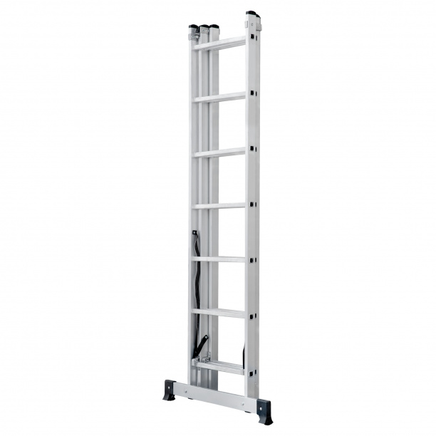 Лестница алюминиевая трехсекционная Новая Высота 7 ступеней от магазина ЛесКонПром.ру