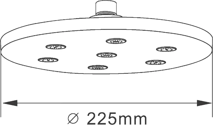 Верхний душ Orange S11TS от магазина ЛесКонПром.ру
