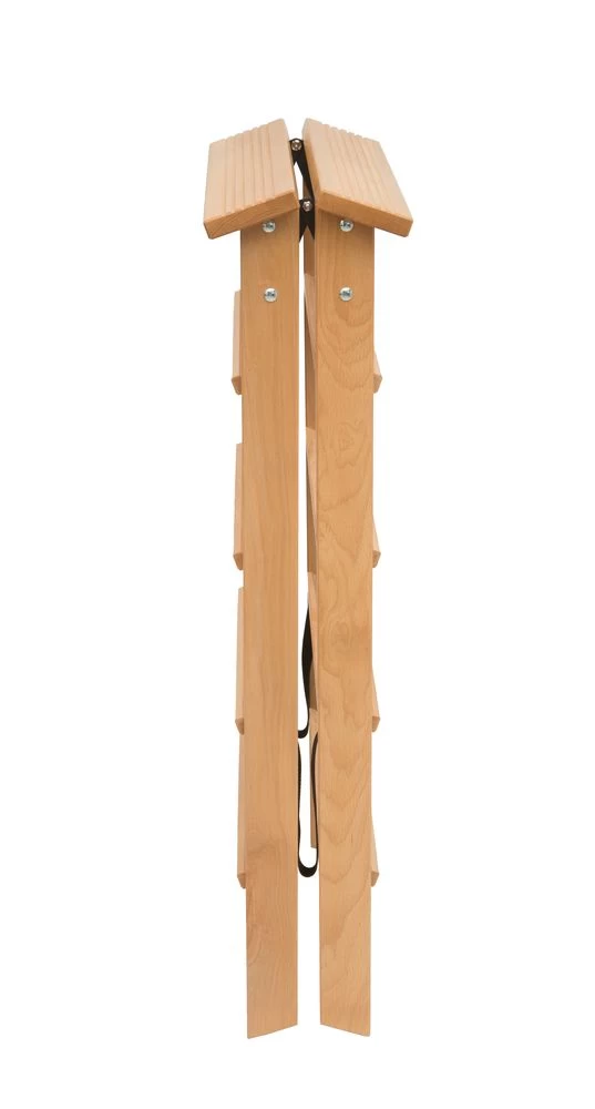 Стремянка двухсторонняя деревянная Hoz-Block Марк 5 ступеней Светлая (арт. ДДС-5С) от магазина ЛесКонПром.ру