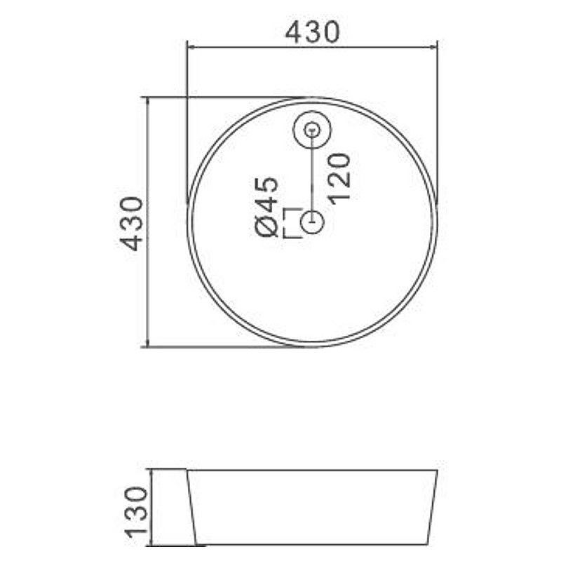 Раковина-чаша Gappo 43 GT104 Белая от магазина ЛесКонПром.ру