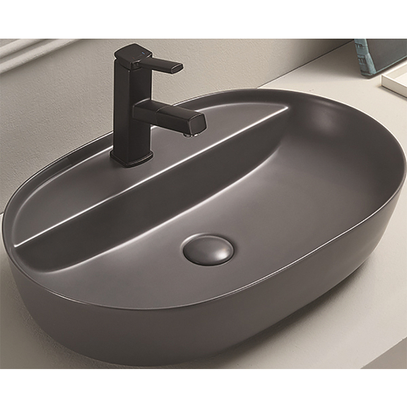 Раковина-чаша CeramaLux 62 78325XMDH Серая матовая от магазина ЛесКонПром.ру