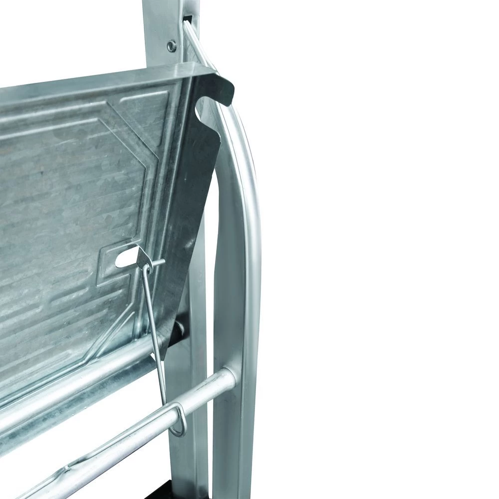 Стремянка алюминиевая с широкой ступенью и органайзером Новая Высота 7 ступеней (арт. 1118107) от магазина ЛесКонПром.ру