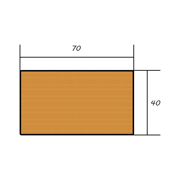Брус сухой строганый профилированный 40х70х3000 мм хвоя сорт АВ от магазина ЛесКонПром.ру