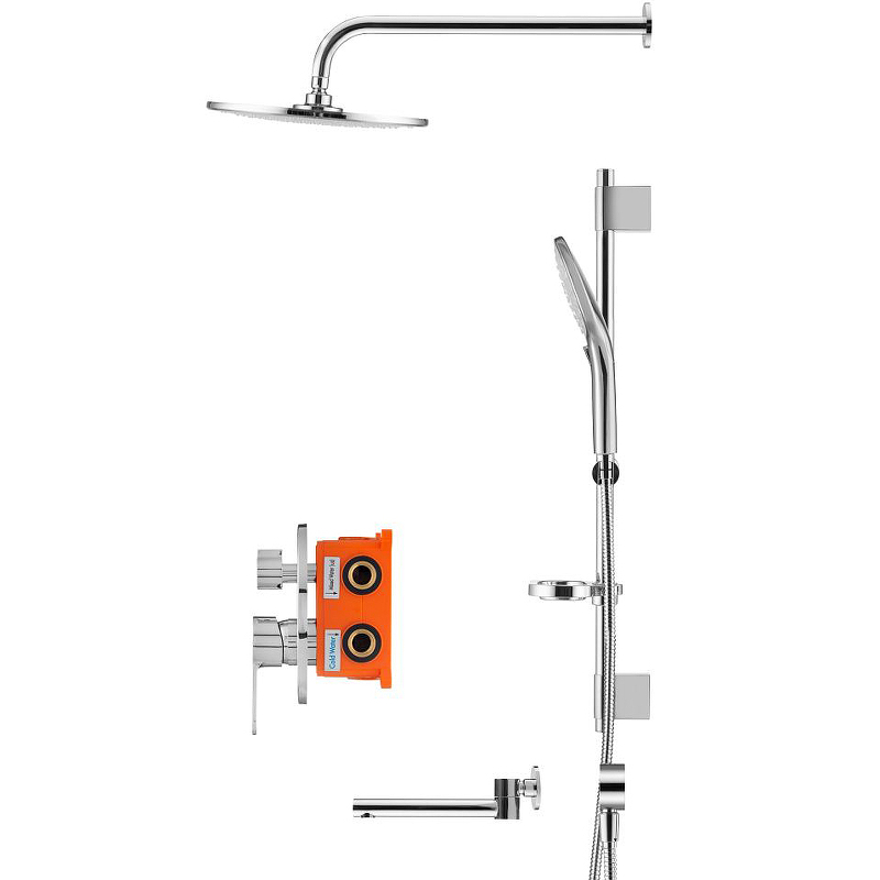 Душевая система Swedbe Platta 5542 Хром от магазина ЛесКонПром.ру