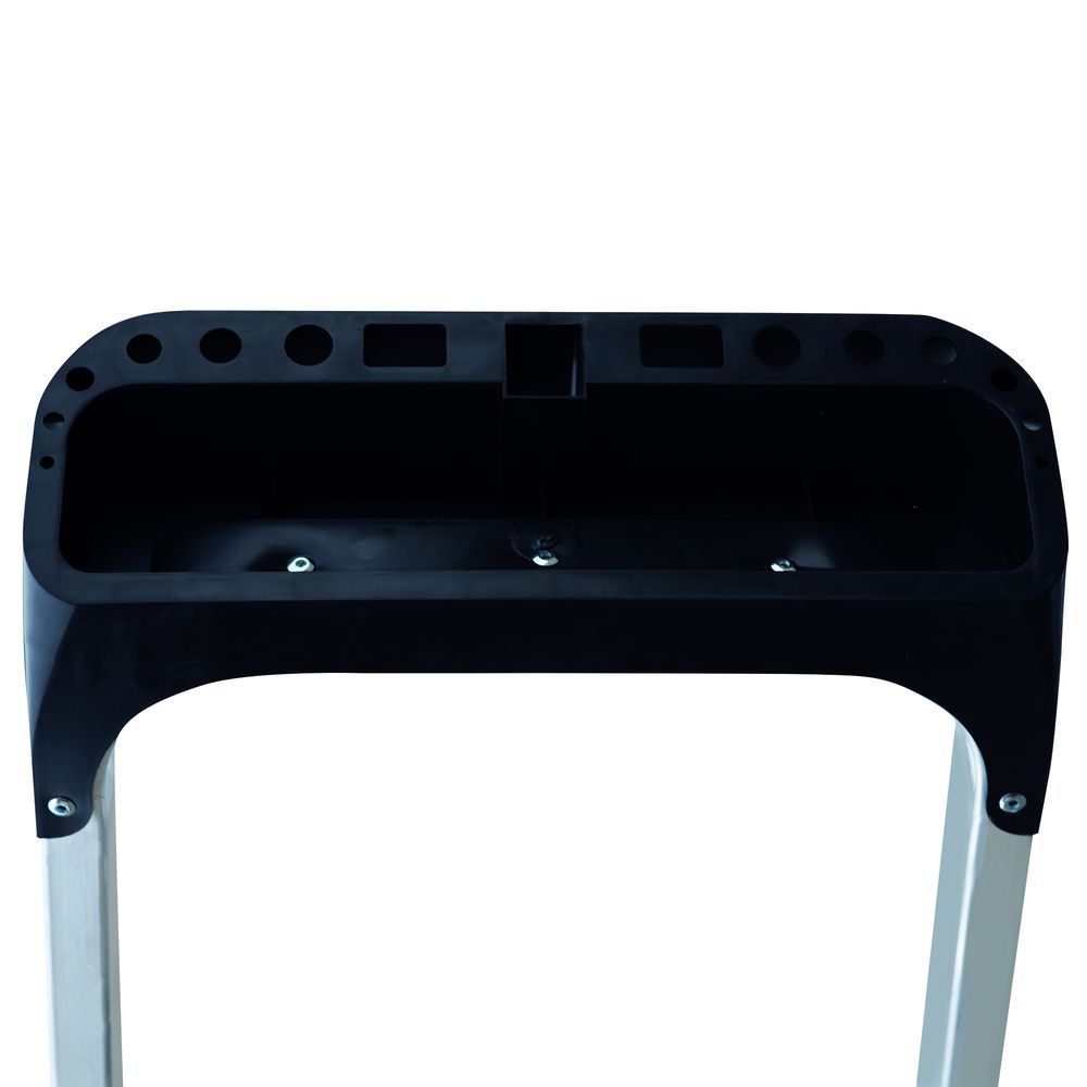 Стремянка алюминиевая с широкой ступенью Новая Высота 8 ступеней (арт. 2117108) от магазина ЛесКонПром.ру