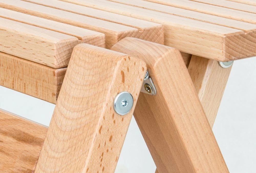 Стремянка-табурет деревянная с широкими ступенями Hoz-Block Микки 3 ступени Светлая (арт. СДМТ-3С) от магазина ЛесКонПром.ру