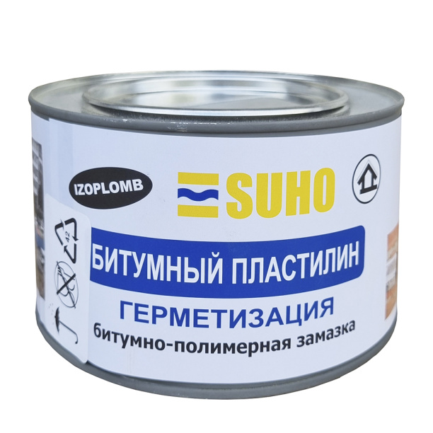 Мастика битумно-полимерная SUHO Izoplomb 2 кг от магазина ЛесКонПром.ру