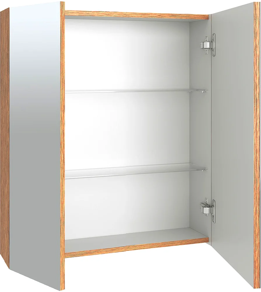 Зеркало-шкаф Emmy Дакота 70 рустик соломенный от магазина ЛесКонПром.ру