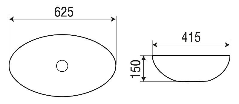 Раковина-чаша WeltWasser Elbach 3077 62 10000004564 Белый глянец от магазина ЛесКонПром.ру