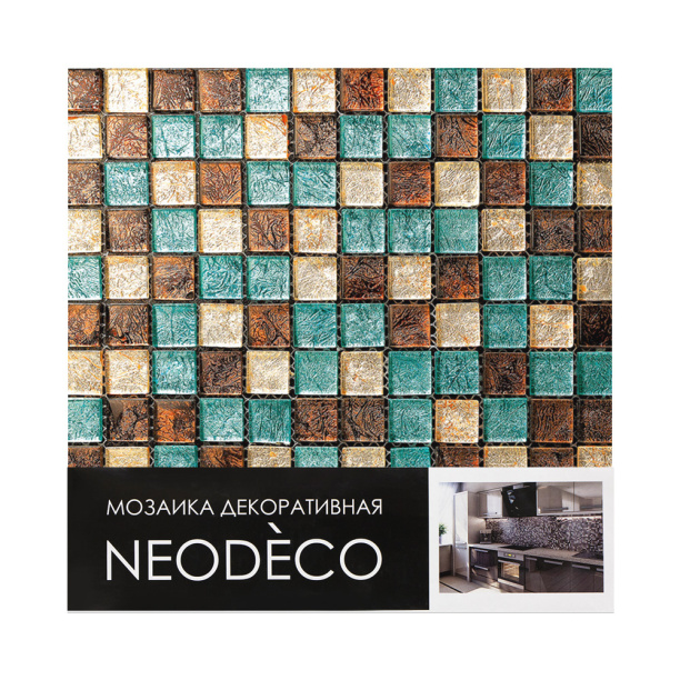 Мозаика NEODECO GM8214 стекло 30х30х0,8 см от магазина ЛесКонПром.ру