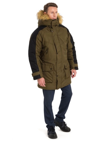 КУРТКА "ПРЕМЬЕР" (оливковый/чёрный) от магазина ЛесКонПром.ру