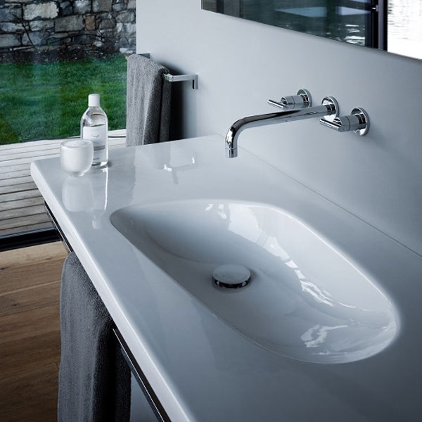 Раковина Laufen Palomba 120 8.1480.6 Белая от магазина ЛесКонПром.ру