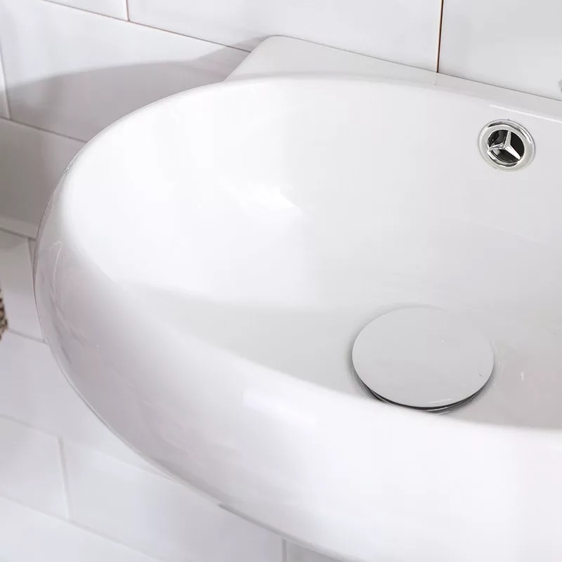 Раковина CeramaLux 43 9100L Белая от магазина ЛесКонПром.ру