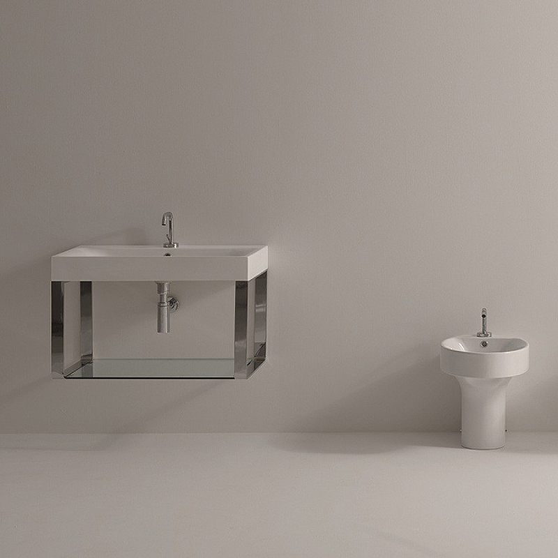 Раковина Kerasan Cento 100 355001*1 Белая от магазина ЛесКонПром.ру