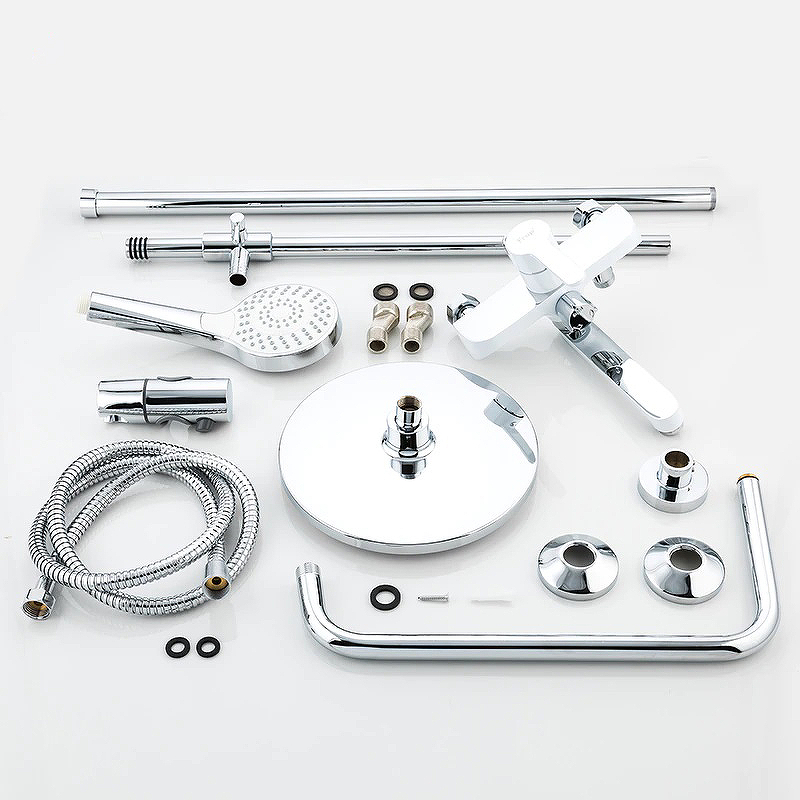 Душевая система Frap F2441 Белая Хром от магазина ЛесКонПром.ру