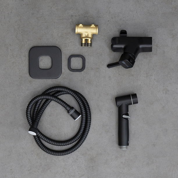 Гигиенический душ LEMARK Solo встраиваемый черный от магазина ЛесКонПром.ру