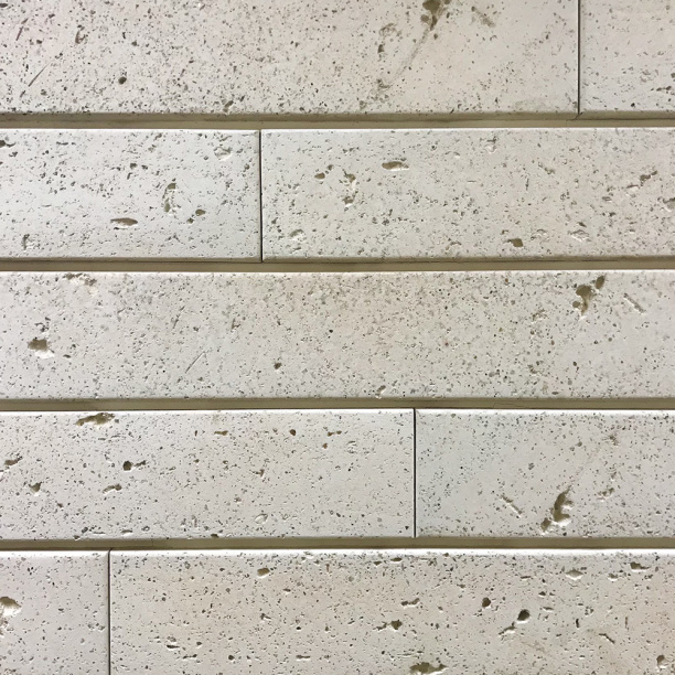 Фасадная плитка Травертин белая упаковка 0,72 м2 от магазина ЛесКонПром.ру