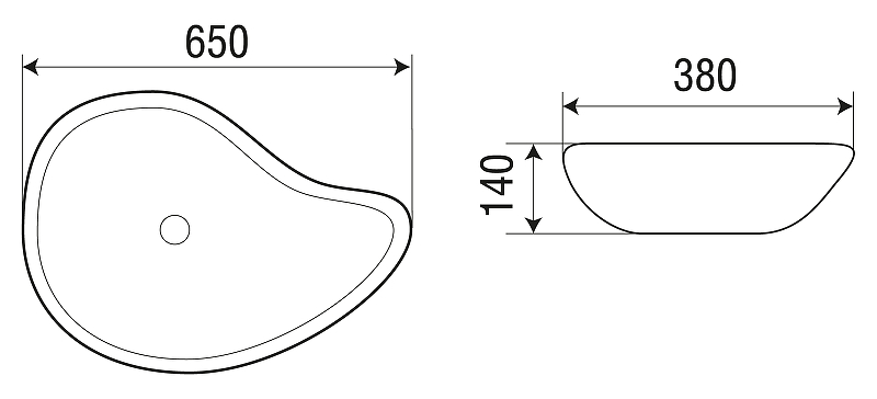 Раковина-чаша WeltWasser Elbach 1090 65 10000004578 Белый глянец от магазина ЛесКонПром.ру