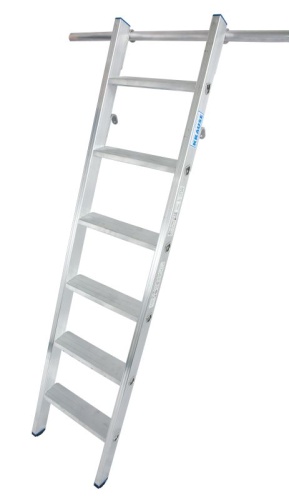 Лестница алюминиевая односекционная KRAUSE STABILO 6 ступ, две пары крюков от магазина ЛесКонПром.ру