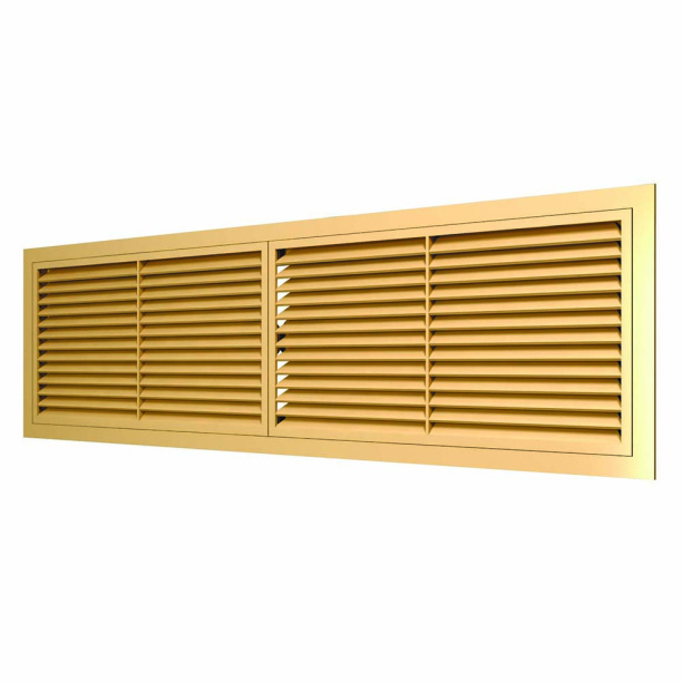 Вентиляционная решетка переточная АБС 455х133 мм бежевая ERA от магазина ЛесКонПром.ру