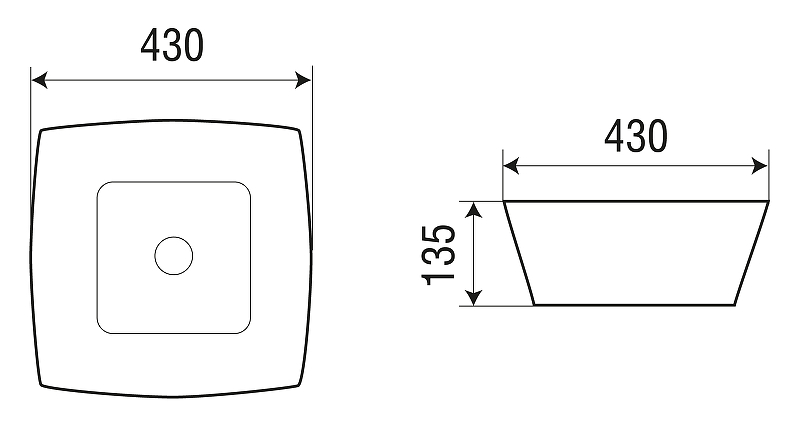 Раковина-чаша WeltWasser Elbach 2076 43 10000004563 Белый глянец от магазина ЛесКонПром.ру