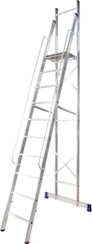 Стремянка-помост алюминиевая профессиональная Алюмет 9 ступеней (арт. АРЕ 1409) от магазина ЛесКонПром.ру