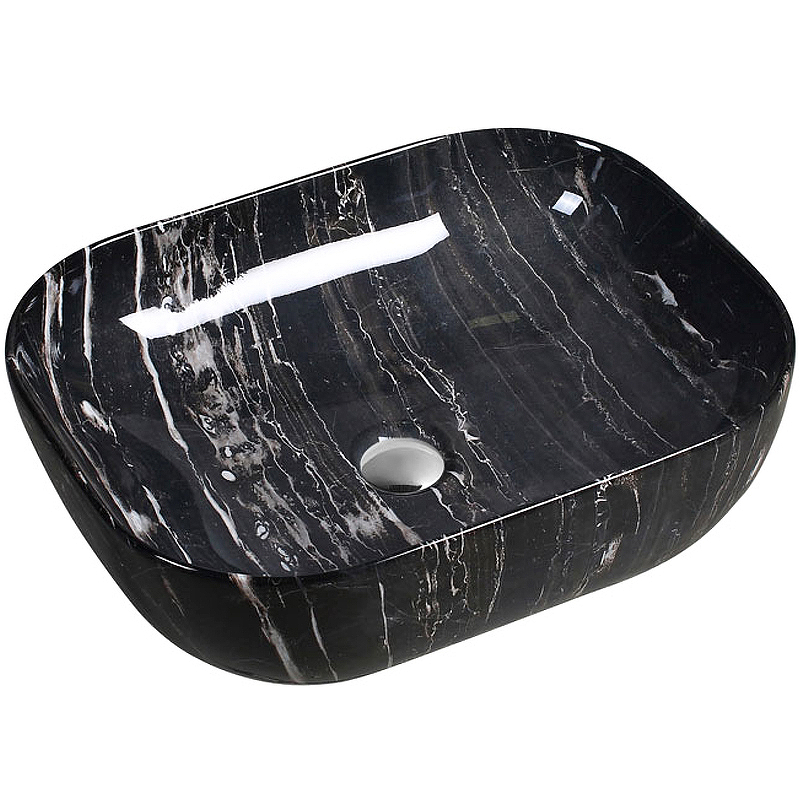 Раковина-чаша SantiLine 50 SL-7029 Черный мрамор от магазина ЛесКонПром.ру