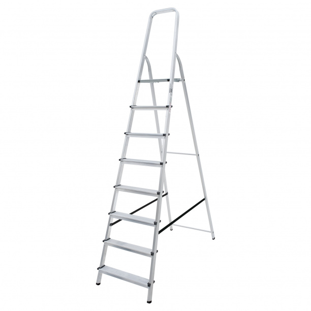Стремянка алюминиевая Новая Высота 8 ступеней от магазина ЛесКонПром.ру