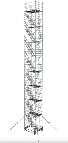 ВЫШКА МОДУЛЬНАЯ АЛЮМИНИЕВАЯ megal -BMA1400/18 С ЛЕСТНИЦЕЙ от магазина ЛесКонПром.ру