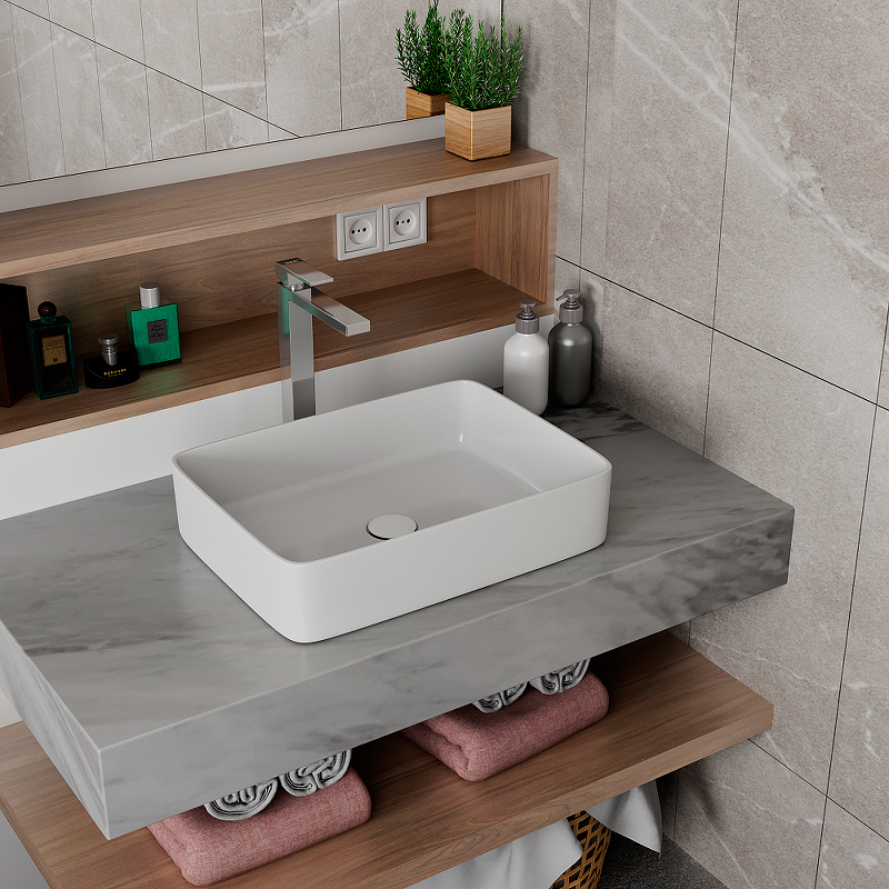 Раковина-чаша D&K Berlin 48 DT1430216 Белая от магазина ЛесКонПром.ру