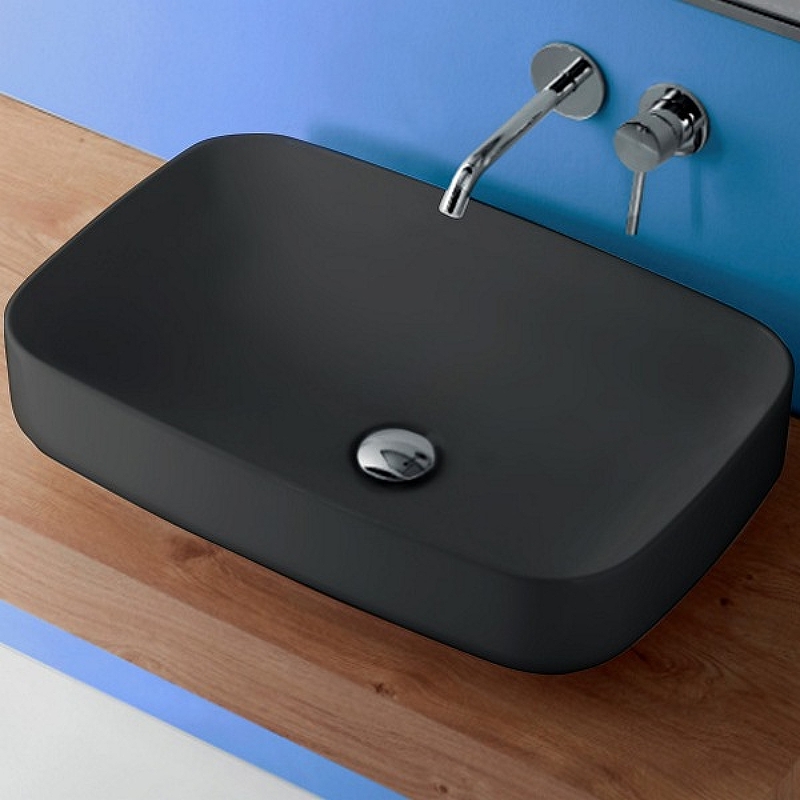 Раковина-чаша Kerasan Tribeca 60 514131 Черная матовая от магазина ЛесКонПром.ру